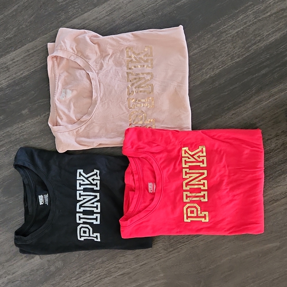 Lot of 3 PINK tees